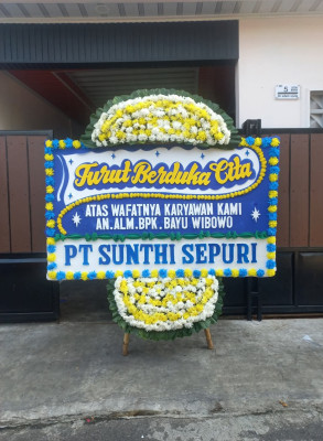 Papan Bunga Duka di Besusu Barat